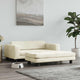 Vidaxl hondenmand met verlengstuk 100x50x30 cm fluweel crèmekleurig