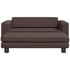 Vidaxl hondenmand met verlengstuk 100x50x30 cm kunstleer bruin