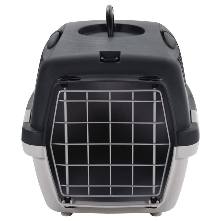 Vidaxl reismand 48x32x31 cm polypropeen grijs en zwart