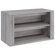 Vidaxl schoenenrek 75x35x45 cm bewerkt hout grijs sonoma eikenkleur - afbeelding 2