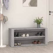 Vidaxl schoenenrek 100x35x45 cm bewerkt hout grijs sonoma eikenkleur - afbeelding 1