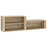 Vidaxl schoenenkast 150x35x45 cm bewerkt hout sonoma eikenkleurig - afbeelding 2