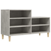 Vidaxl schoenenkast 102x36x60 cm bewerkt hout betongrijs - afbeelding 2