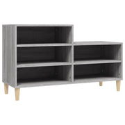 Vidaxl schoenenkast 102x36x60 cm bewerkt hout sonoma grijs - afbeelding 2