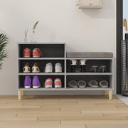 Vidaxl schoenenkast 102x36x60 cm bewerkt hout sonoma grijs - afbeelding 3