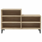 Vidaxl schoenenkast 102x36x60 cm bewerkt hout sonoma eikenkleurig - afbeelding 3