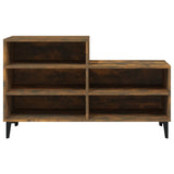 Vidaxl schoenenkast 102x36x60 cm bewerkt hout gerookt eikenkleurig - afbeelding 3