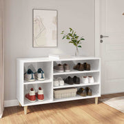 Vidaxl schoenenkast 102x36x60 cm bewerkt hout hoogglans wit - afbeelding 1