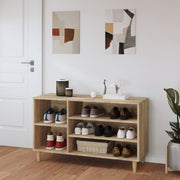 VidaXL Schoenenkast 102x36x60 cm bewerkt hout sonoma eikenkleurig - afbeelding 3
