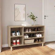 VidaXL Schoenenkast 102x36x60 cm bewerkt hout sonoma eikenkleurig - afbeelding 1