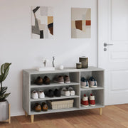 Vidaxl schoenenkast 102x36x60 cm bewerkt hout betongrijs - afbeelding 3