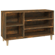 Vidaxl schoenenkast 102x36x60 cm bewerkt hout gerookt eikenkleurig - afbeelding 2