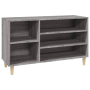 Vidaxl schoenenkast 102x36x60 cm bewerkt hout sonoma grijs - afbeelding 2
