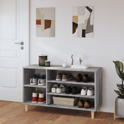 Vidaxl schoenenkast 102x36x60 cm bewerkt hout sonoma grijs - afbeelding 3