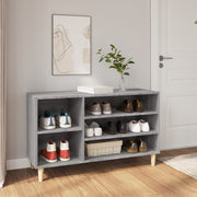 Vidaxl schoenenkast 102x36x60 cm bewerkt hout sonoma grijs - afbeelding 1