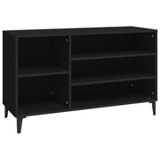 Vidaxl schoenenkast 102x36x60 cm bewerkt hout zwart - afbeelding 2