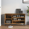Vidaxl schoenenkast 102x36x60 cm bewerkt hout gerookt eikenkleurig