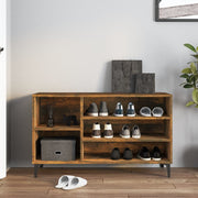 Vidaxl schoenenkast 102x36x60 cm bewerkt hout gerookt eikenkleurig - afbeelding 3