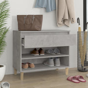 Vidaxl schoenenkast 70x36x60 cm bewerkt hout betongrijs - afbeelding 3