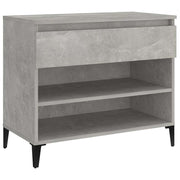 Vidaxl schoenenkast 70x36x60 cm bewerkt hout betongrijs - afbeelding 2