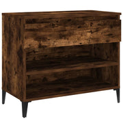 Vidaxl schoenenkast 70x36x60 cm bewerkt hout gerookt eikenkleurig - afbeelding 2
