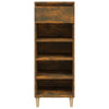 Vidaxl schoenenkast 40x36x105 cm bewerkt hout gerookt eikenkleurig