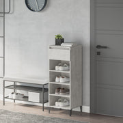 Vidaxl schoenenkast 40x36x105 cm bewerkt hout betongrijs - afbeelding 1