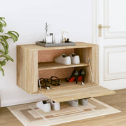 Vidaxl wandschoenenkast 70x35x38 cm bewerkt hout sonoma eiken - afbeelding 3