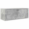 Vidaxl wandschoenenkast 100x35x38 cm bewerkt hout betongrijs