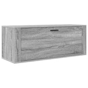 Vidaxl wandschoenenkast 100x35x38 cm bewerkt hout grijs sonoma - afbeelding 2