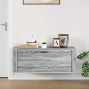 Vidaxl wandschoenenkast 100x35x38 cm bewerkt hout grijs sonoma - afbeelding 3