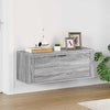 Vidaxl wandschoenenkast 100x35x38 cm bewerkt hout grijs sonoma