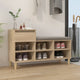 Vidaxl schoenenkast 102x36x60 cm bewerkt hout sonoma eikenkleurig