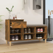 Vidaxl schoenenkast 102x36x60 cm bewerkt hout gerookt eikenkleurig - afbeelding 3