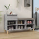 Vidaxl schoenenkast 102x36x60 cm bewerkt hout sonoma grijs