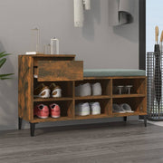 Vidaxl schoenenkast 102x36x60 cm bewerkt hout gerookt eikenkleurig - afbeelding 3