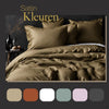 Ten cate katoen satijnen eenpersoons dekbedovertrek 140x200 220 cm goud