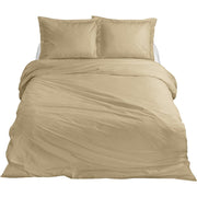 Ten cate katoen satijnen lits-jumeaux dekbedovertrek 240x200 220 cm goud - afbeelding 1