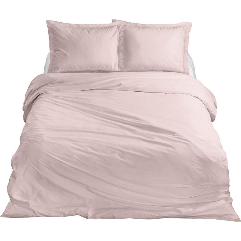 Ten cate katoen satijnen eenpersoons dekbedovertrek 140x200 220 cm blush roze