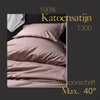 Ten cate katoen satijnen eenpersoons dekbedovertrek 140x200 220 cm blush roze