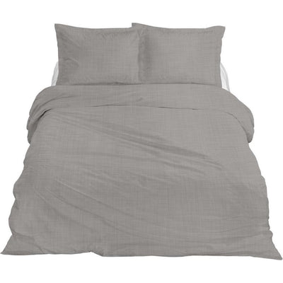 Ten cate premium linnen eenpersoons dekbedovertrek 140x200 220 cm cloudy grey