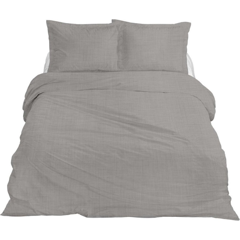 Ten cate premium linnen eenpersoons dekbedovertrek 140x200 220 cm cloudy grey