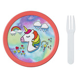 Mepal campus fruitbox unicorn 300 ml roze groen - afbeelding 2