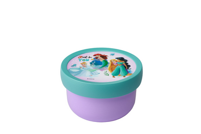 Mepal fruitbox campus - 300 ml - inclusief fruitvorkje - sluit goed af - snackdoosje - disney princess