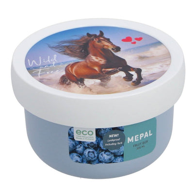 Mepal campus fruitbox 300 ml wild horse wit blauw