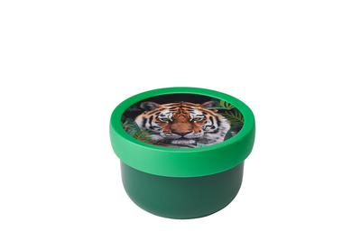 Mepal fruitbox campus - 300 ml - inclusief fruitvorkje - sluit goed af - snackdoosje - wild tiger