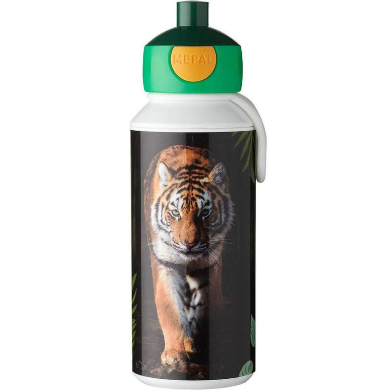 Mepal pop-up drinkfles campus - 400 ml - sluit goed af - drinkbeker voor kinderen - wild tiger