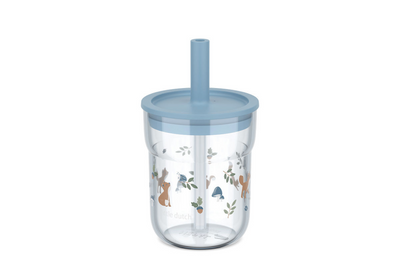 Mepal kinderglas mio 250ml met rietje - forest friends