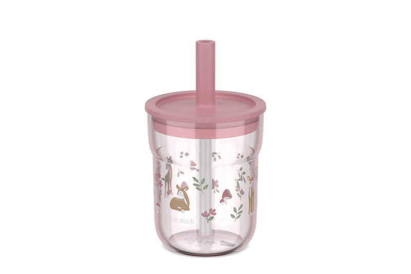 Mepal kinderglas mio 250ml met rietje - fairy garden