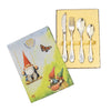 Kinderbestek - 4 delig - kabouter - rien